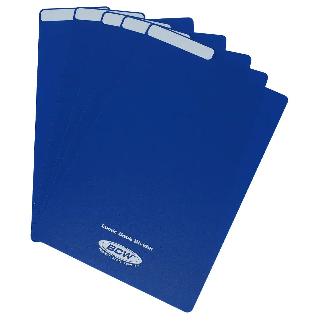 BCW Comic Book Dividers Blue | Comic book storage supplies Australia
