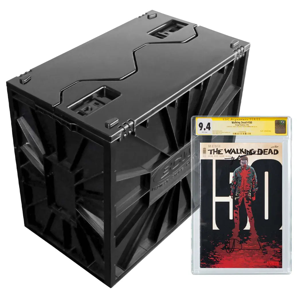 BCW Graded Comic Book Bin Black | Comic book storage supplies Australia