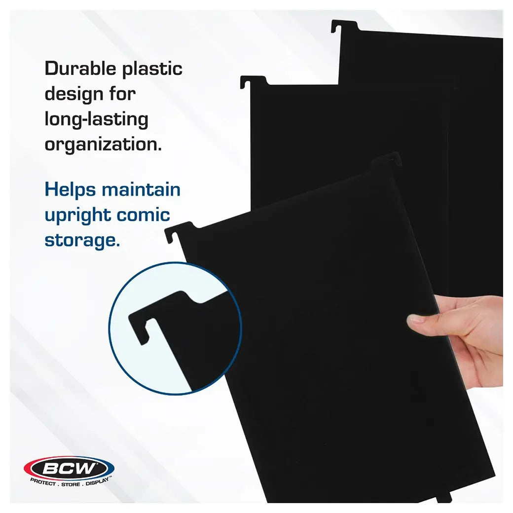 BCW Graded Comic Book Bin Partitions Black | Comic book storage supplies Australia