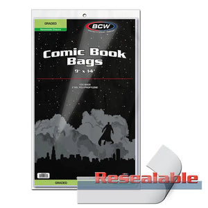 BCW Graded Resealable Comic Book Bags | Comic book storage supplies Australia