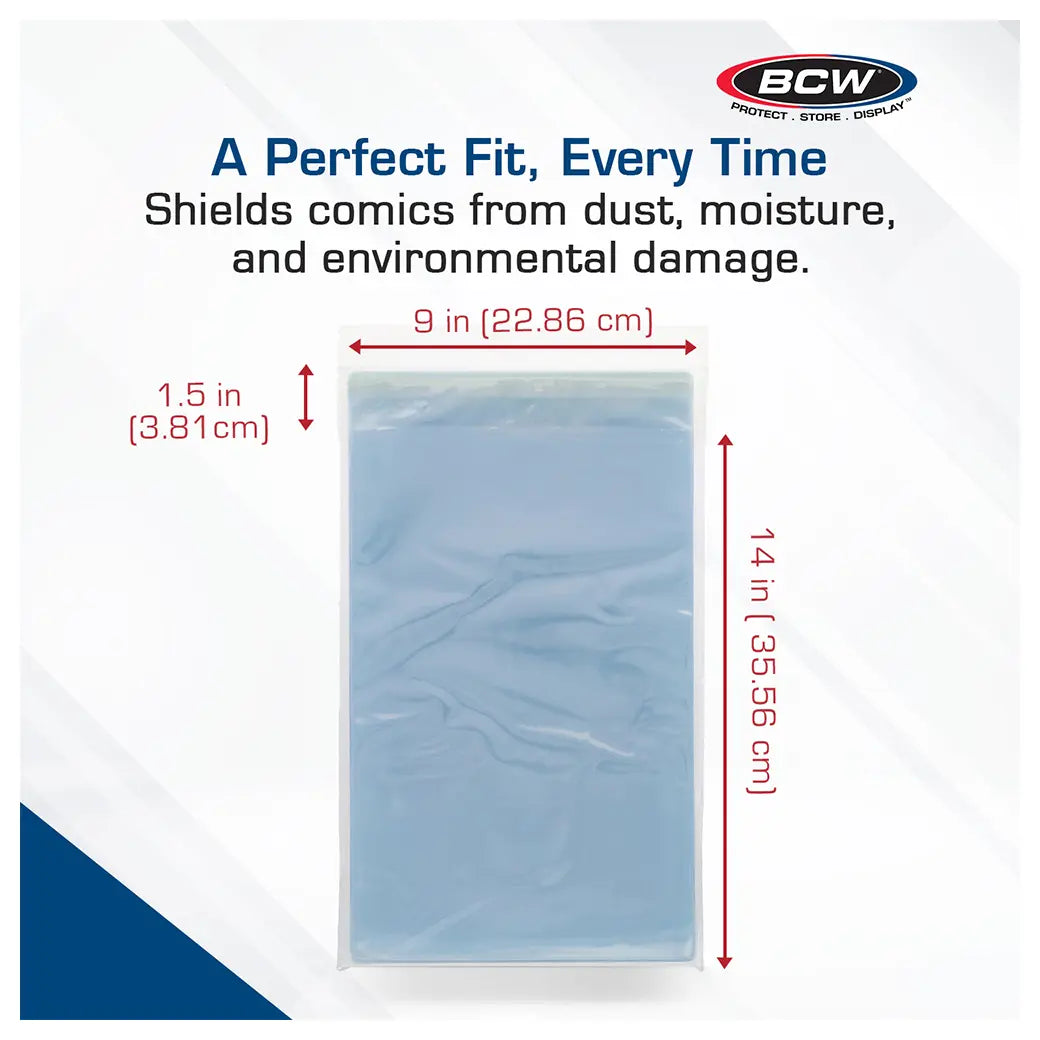 BCW Graded Resealable Comic Book Bags | Comic book storage supplies Australia