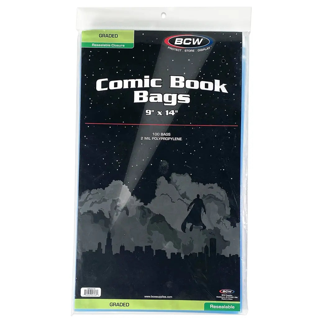 BCW Graded Resealable Comic Book Bags | Comic book storage supplies Australia