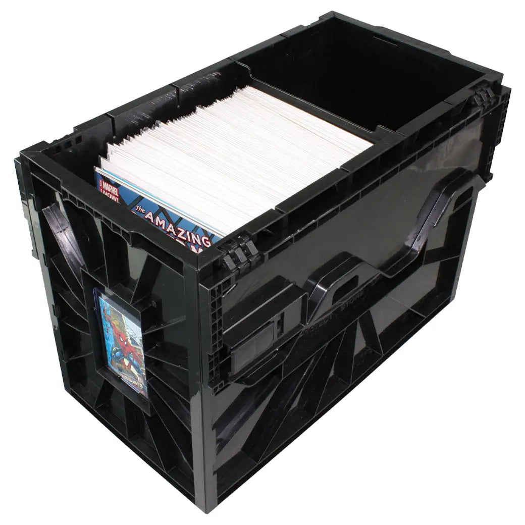 BCW Short Comic Book Bin Black | Comic book storage supplies Australia