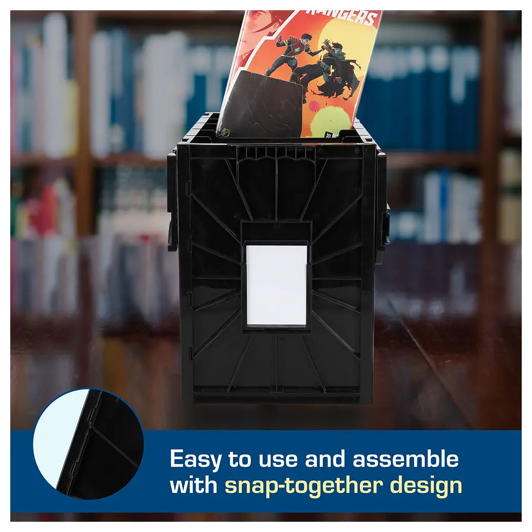 BCW Short Comic Book Bin Black | Comic book storage supplies Australia