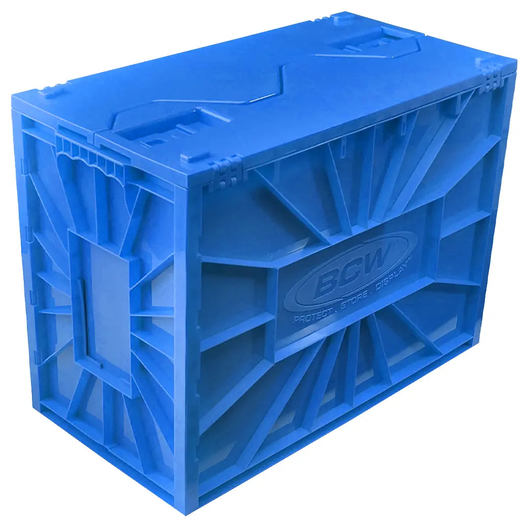 BCW Short Comic Book Bin Blue | Comic book storage supplies Australia