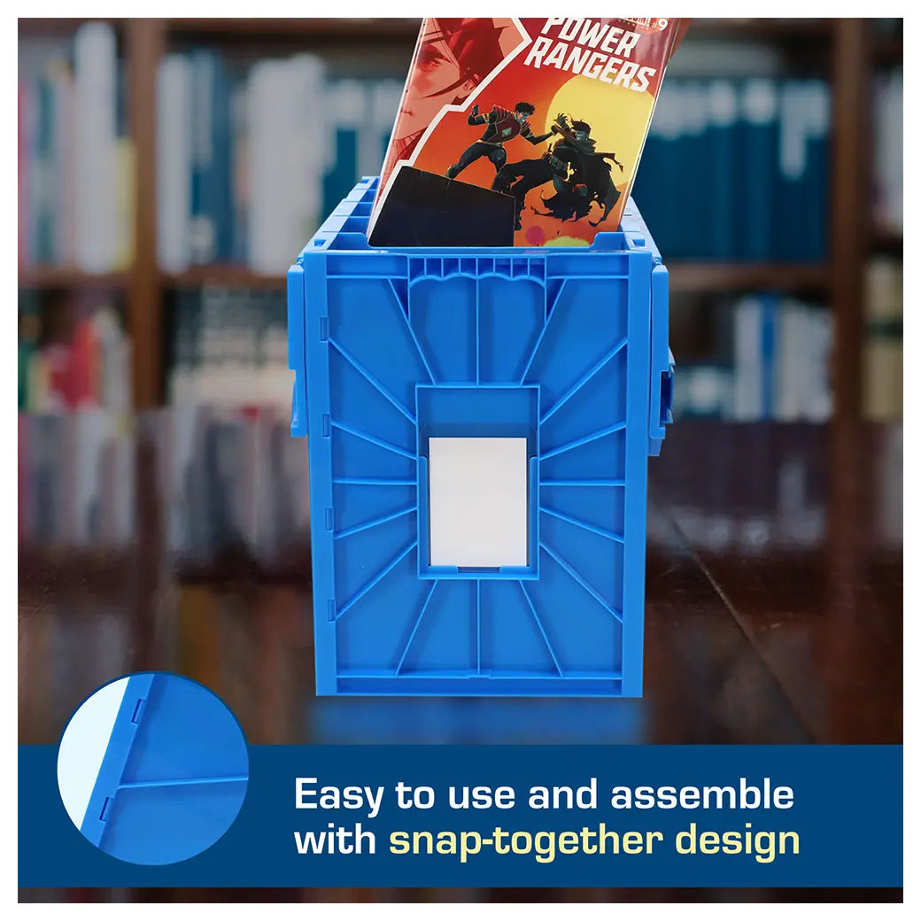 BCW Short Comic Book Bin Blue | Comic book storage supplies Australia