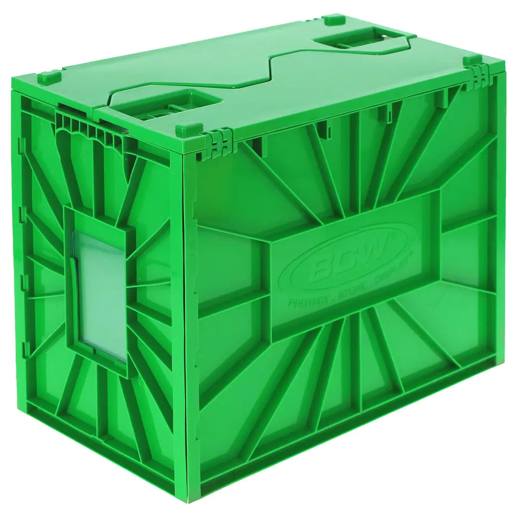 BCW Short Comic Book Bin Green | Comic book storage supplies Australia