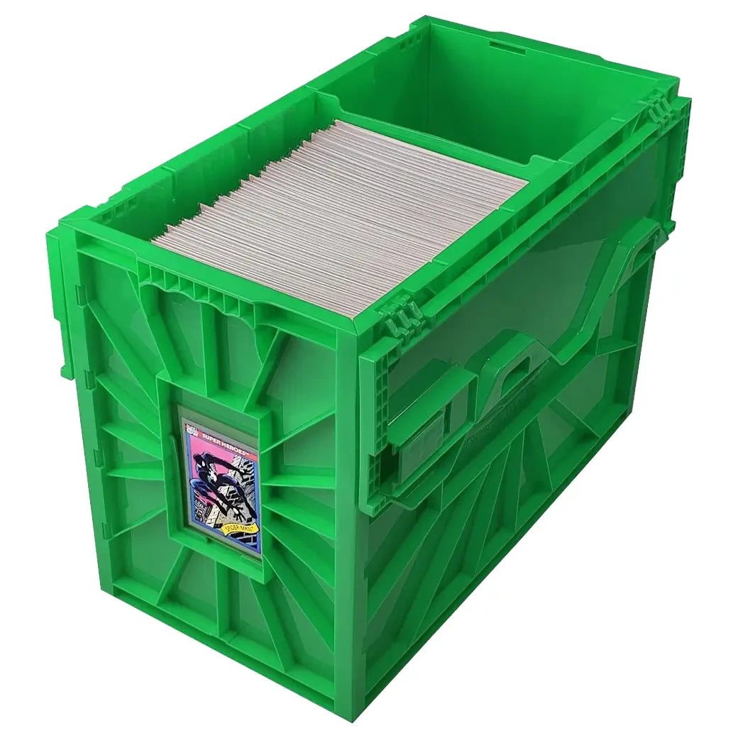 BCW Short Comic Book Bin Green | Comic book storage supplies Australia