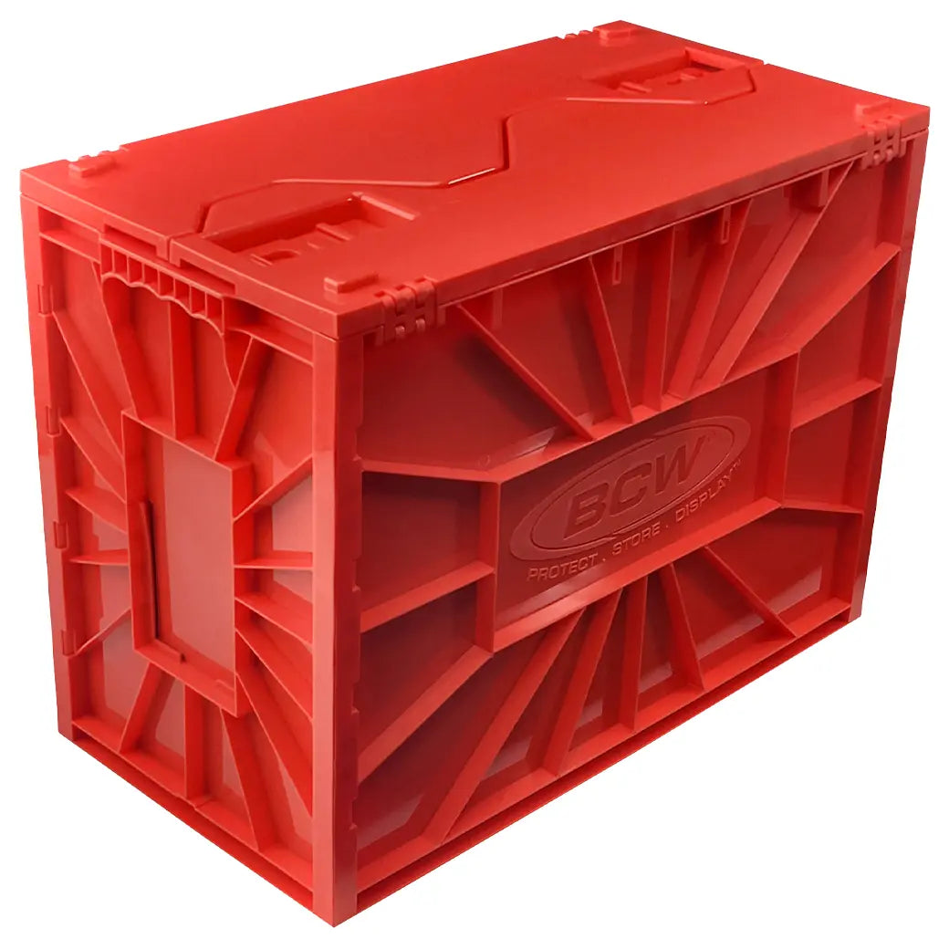 BCW Short Comic Book Bin Red | Comic book storage supplies Australia