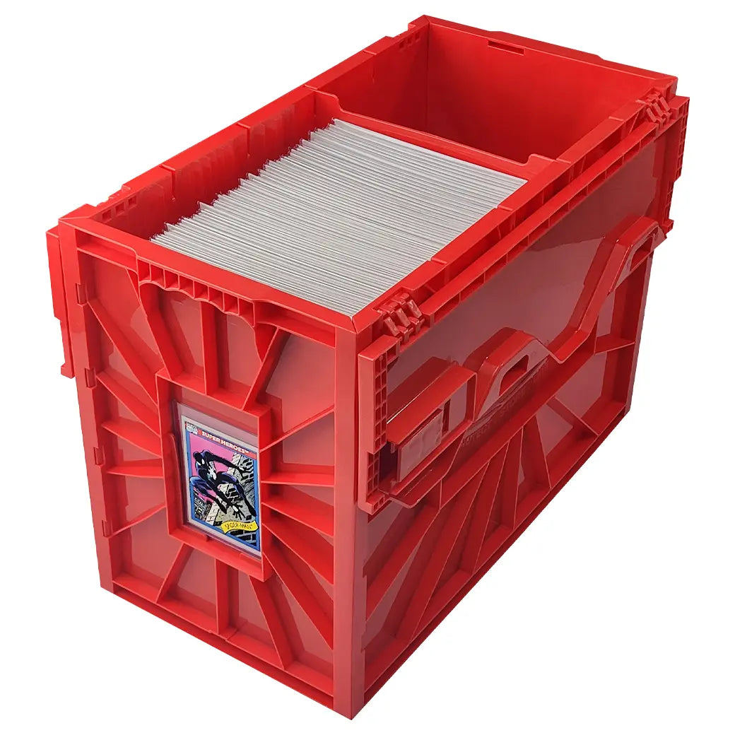 BCW Short Comic Book Bin Red | Comic book storage supplies Australia