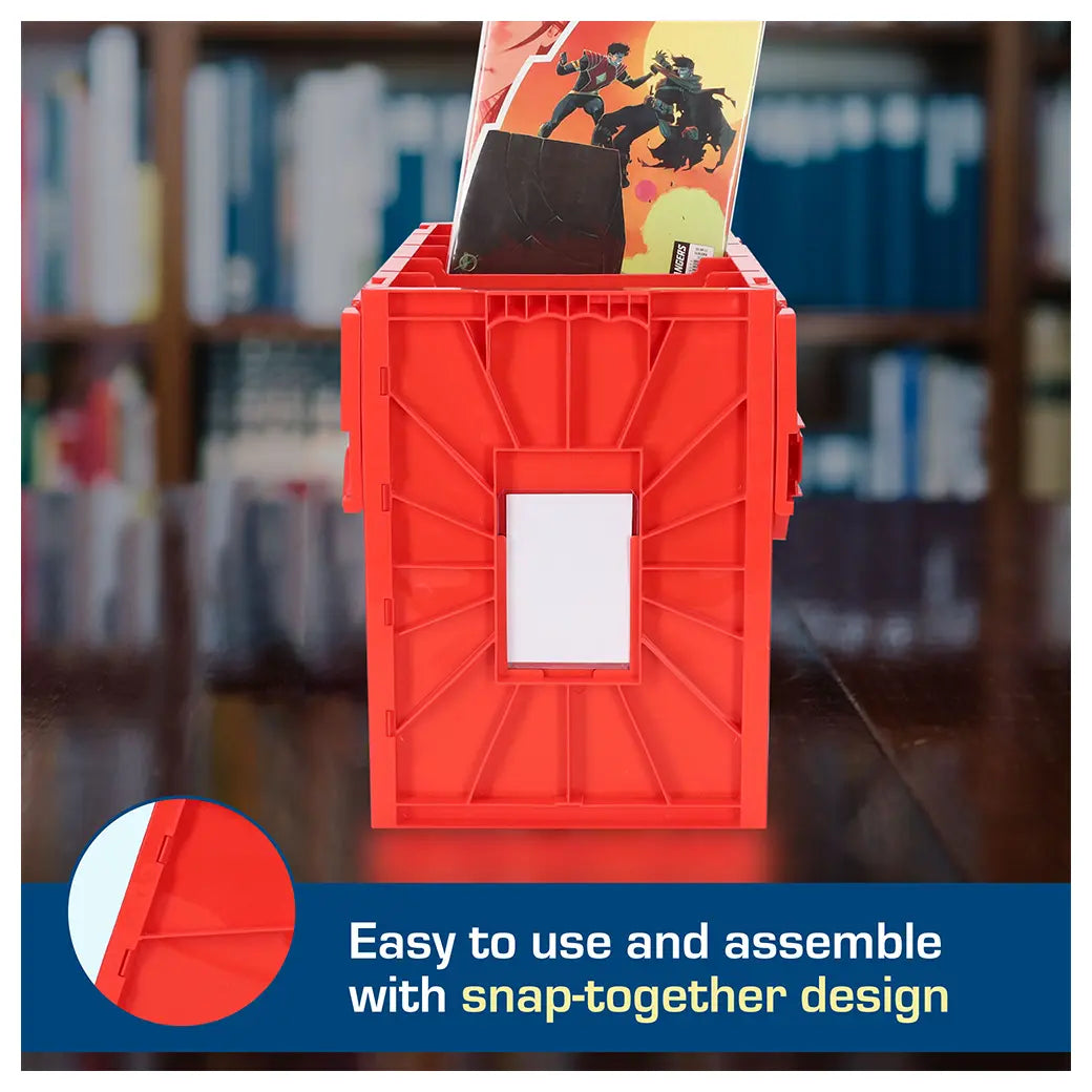 BCW Short Comic Book Bin Red | Comic book storage supplies Australia