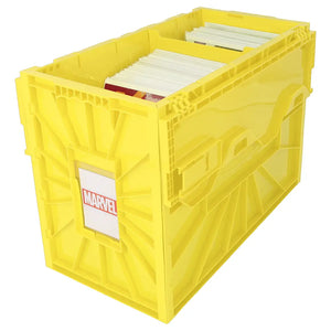BCW Short Comic Book Bin Yellow | Comic book storage supplies Australia