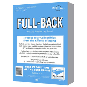 E. Gerber Full-Back Current Comics 42pt | Comic book storage supplies Australia