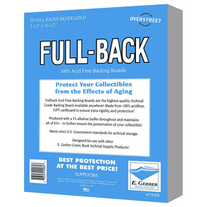 E. Gerber Full-Back Silver/Golden Comics 42pt | Comic book storage supplies Australia