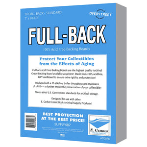 E. Gerber Full-Back Standard Comics 42pt | Comic book storage supplies Australia