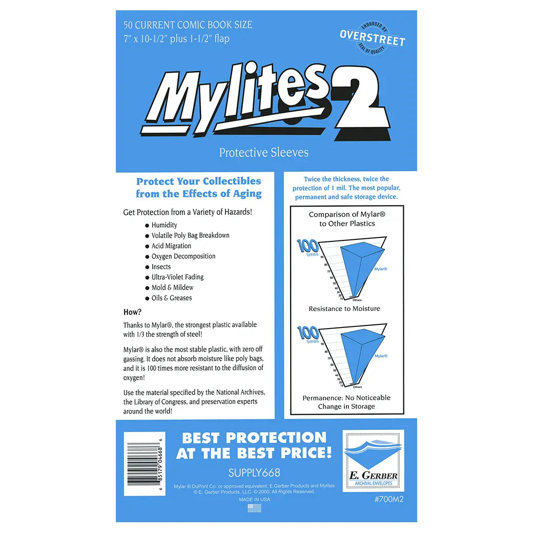 E. Gerber Mylites2 Current Comics | Comic book storage supplies Australia