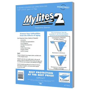 E. Gerber Mylites2 Silver/Golden Comics | Comic book storage supplies Australia