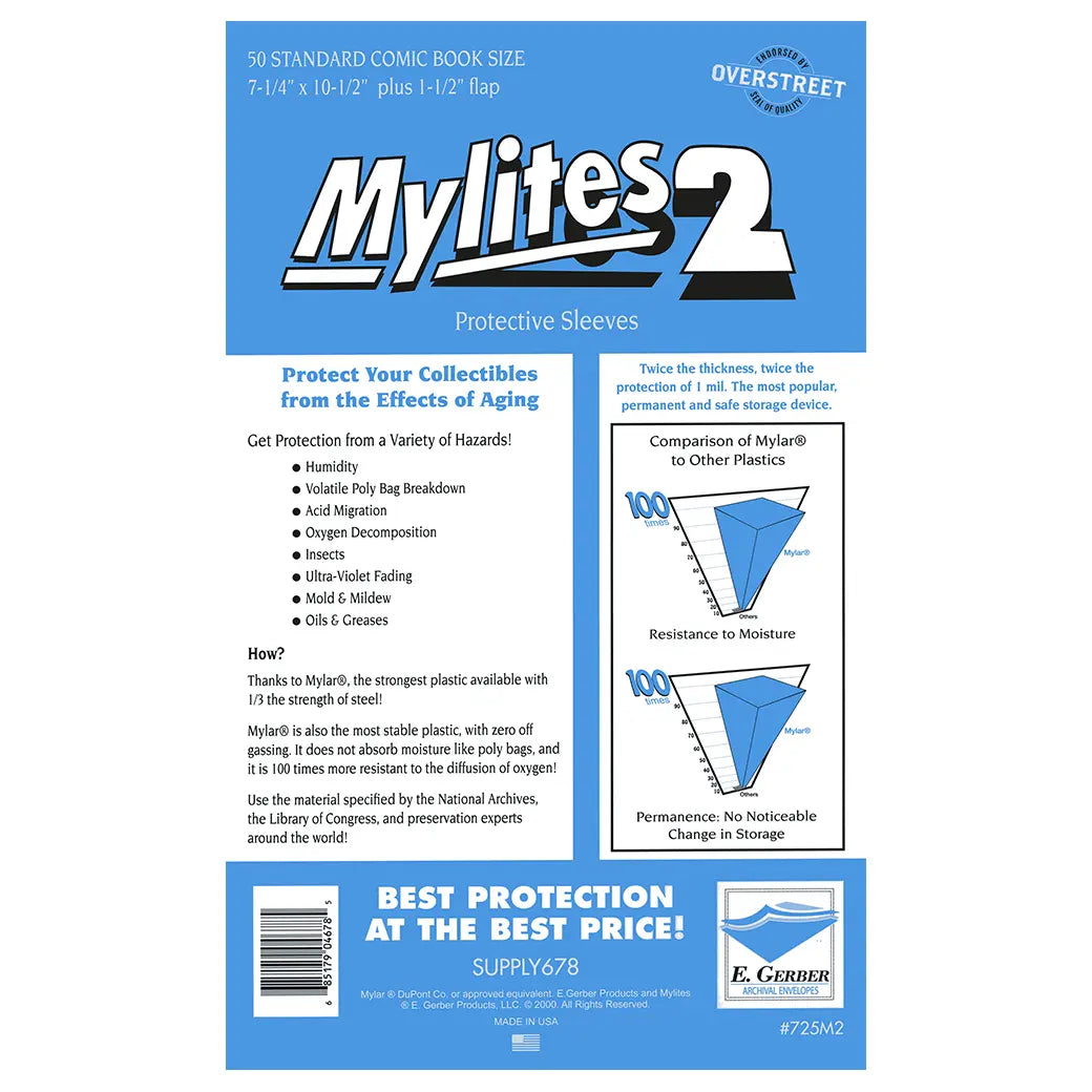 E. Gerber Mylites2 Standard Comics | Comic book storage supplies Australia