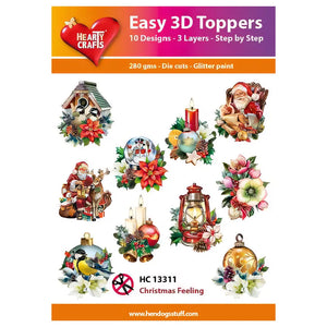 Hearty Crafts Easy 3D Toppers - Christmas Feeling | Cardmaking craft supplies Australia