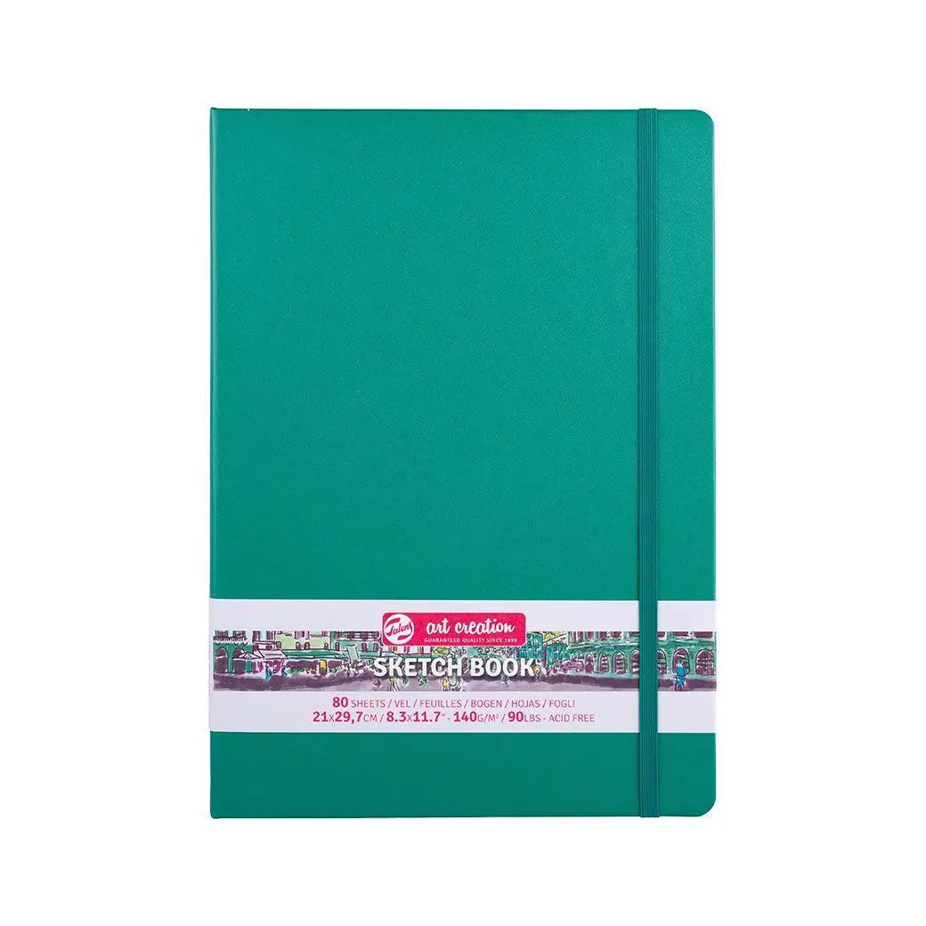 Talens Art Creation 21x29.7cm 140gsm Sketchbook Forest Green | Illustration & drawing art supplies Australia