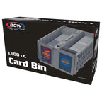 BCW 1,600 ct. Card Bin retail box shown at an angle on a white background.