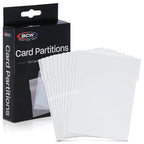 BCW Card Partitions Translucent |  | Trading card storage supplies Australia