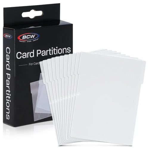 BCW Card Partitions Translucent |  | Trading card storage supplies Australia