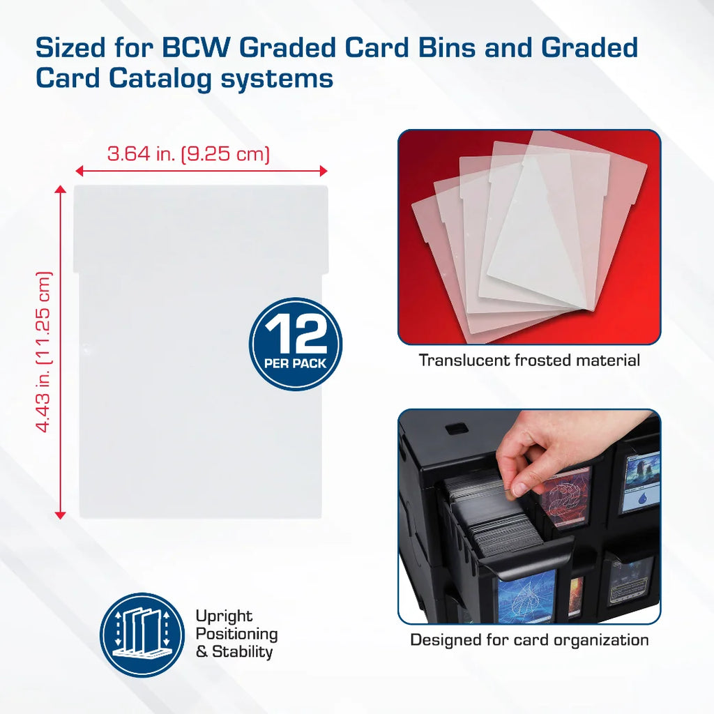 BCW Card Partitions Translucent |  | Trading card storage supplies Australia