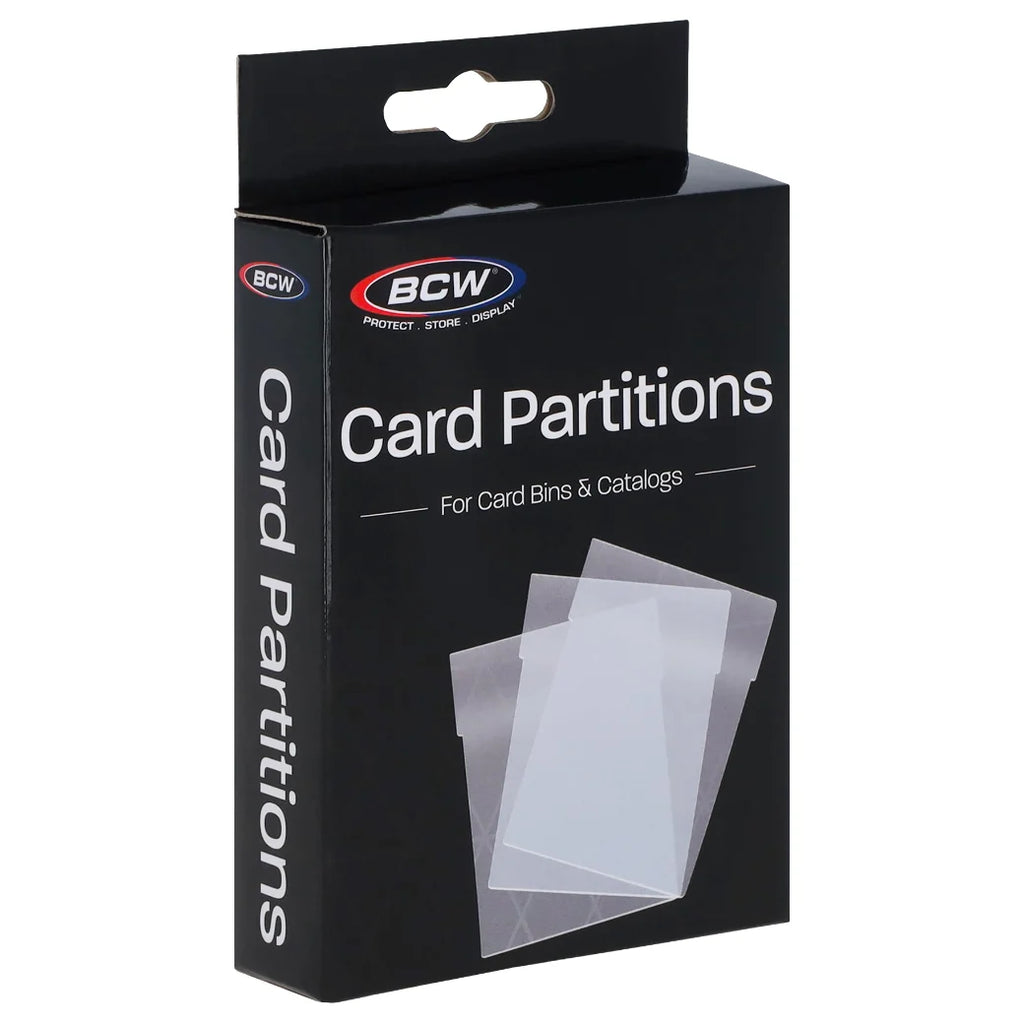 BCW Card Partitions Translucent |  | Trading card storage supplies Australia