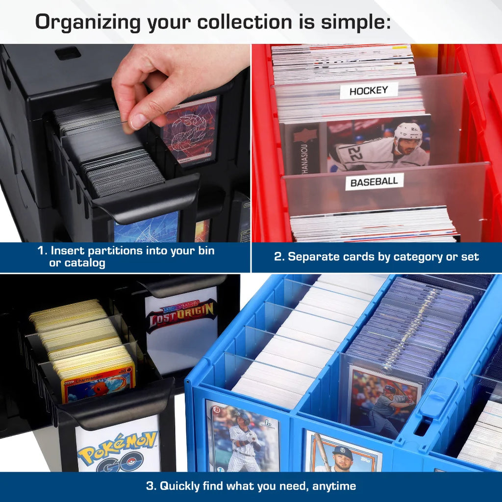 BCW Card Partitions Translucent |  | Trading card storage supplies Australia