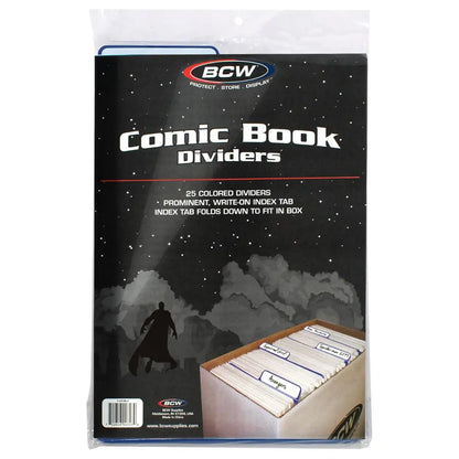 BCW Comic Book Dividers Blue | Comic book storage supplies Australia