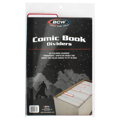 BCW Comic Book Dividers Red | Comic book storage supplies Australia