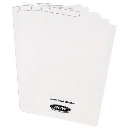 BCW Comic Book Dividers White | Comic book storage supplies Australia
