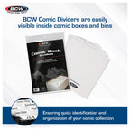 BCW Comic Book Dividers White | Comic book storage supplies Australia