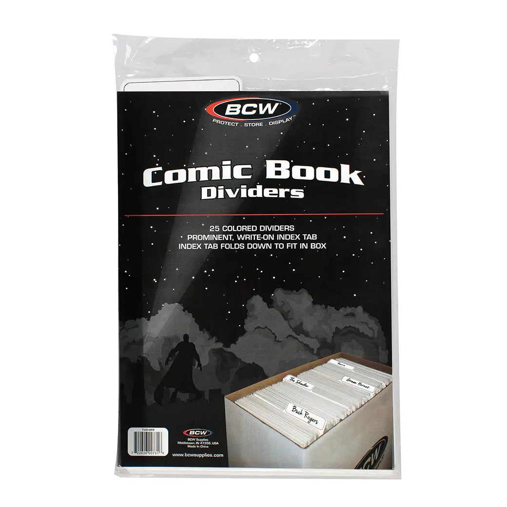BCW Comic Book Dividers White | Comic book storage supplies Australia