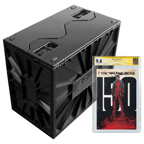 BCW Graded Comic Book Bin Black | Comic book storage supplies Australia