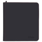 A dark gray Z-Folio folio case with red contrast stitching and a debossed logo in the bottom right corner, shown on a plain white background.