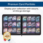 Premium card portfolio with colorful cards on a white background