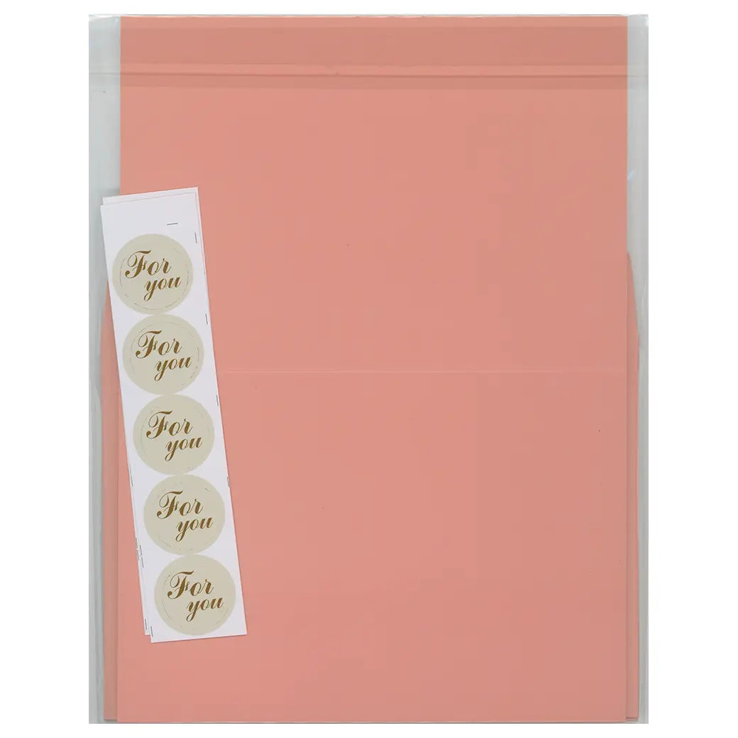 Blank Cards & Envelopes - Peach Pink | Cardmaking craft supplies Australia