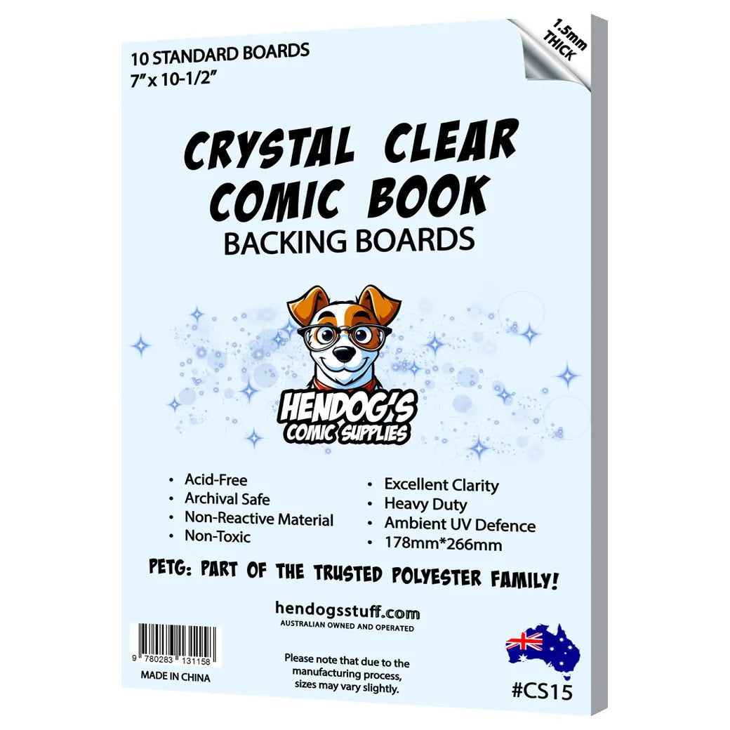 Clear Backing Boards Standard Comics | Comic book storage supplies Australia