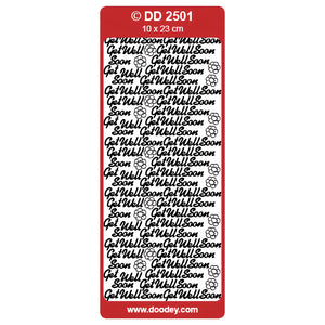Doodey Peel-Off Outline Stickers - Get Well Soon