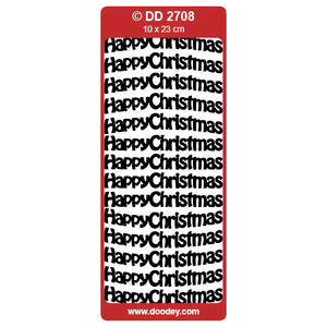 Doodey Peel-Off Outline Stickers - Happy Christmas