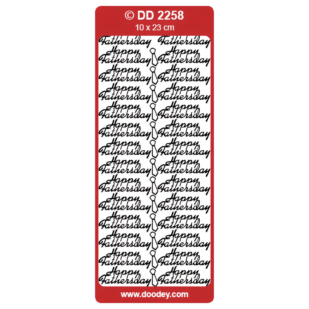 Doodey Peel-Off Outline Stickers - Happy Father's Day