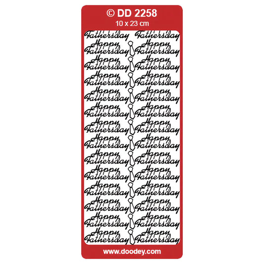 Doodey Peel-Off Outline Stickers - Happy Father's Day