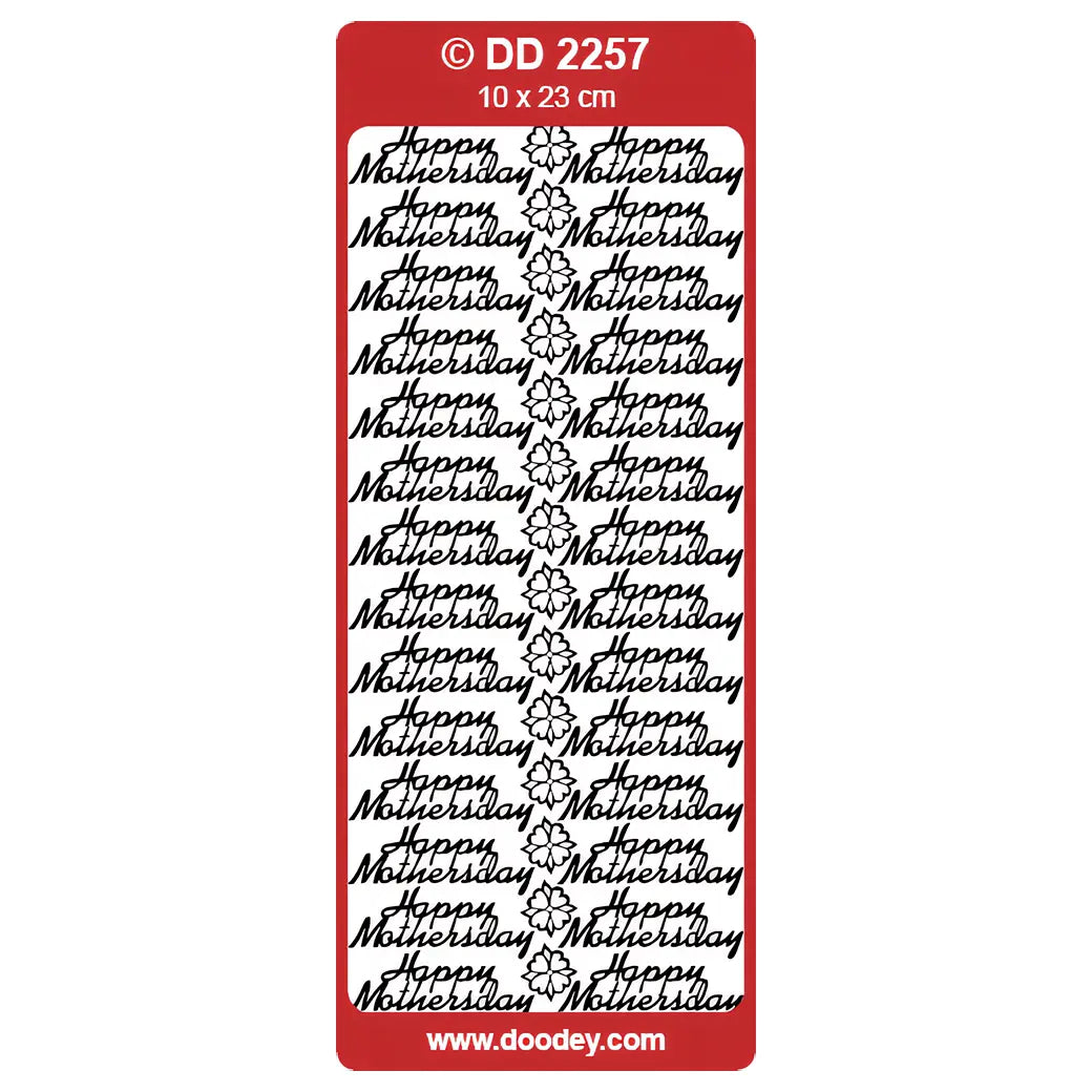 Doodey Peel-Off Outline Stickers - Happy Mother's Day