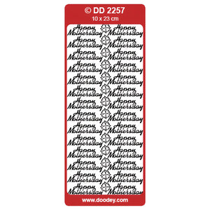 Doodey Peel-Off Outline Stickers - Happy Mother's Day