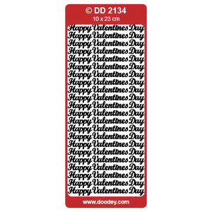 Doodey Peel-Off Outline Stickers - Happy Valentines Day