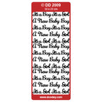 Doodey Peel-Off Outline Stickers - It's a Boy / It's a Girl | Cardmaking craft supplies Australia