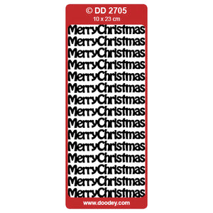 Doodey Peel-Off Outline Stickers - Merry Christmas 1