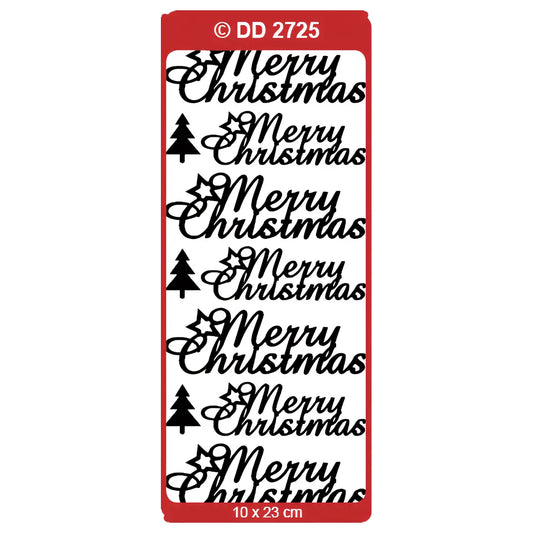 Doodey Peel-Off Outline Stickers - Merry Christmas 2